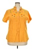 Assorted Brands 100% Cotton Yellow Short Sleeve Blouse Size XXL - photo 1