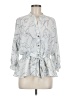 Sweet Rain 100% Polyester Gray 3/4 Sleeve Blouse Size M - photo 1