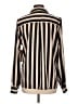 Assorted Brands 100% Polyester Stripes Brown Long Sleeve Blouse Size L - photo 2
