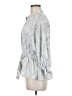 Sweet Rain 100% Polyester Gray 3/4 Sleeve Blouse Size M - photo 5
