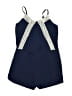 Assorted Brands 100% Polyester Hearts Blue Romper Size 8 - photo 1