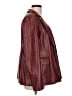 Skies Are Blue 100% Polyester Burgundy Blazer Size L - photo 4