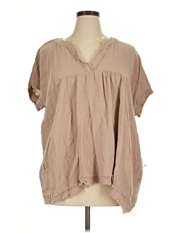 Zenana Short Sleeve Blouse (view 1)
