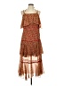 Assorted Brands Paisley Brown Cocktail Dress Size 10 - photo 1