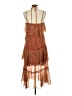 Assorted Brands Paisley Brown Cocktail Dress Size 10 - photo 2