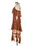 Assorted Brands Paisley Brown Cocktail Dress Size 10 - photo 5