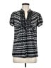 Halo Black Short Sleeve Blouse Size M - photo 1
