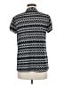 Halo Black Short Sleeve Blouse Size M - photo 2
