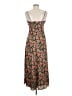 FLORET STUDIOS 100% Polyester Floral Brown Casual Dress Size M - photo 2