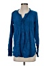 Sundance Blue Long Sleeve Henley Size XS - photo 1