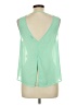 Dainty Hooligan 100% Polyester Green Sleeveless Blouse Size L - photo 2