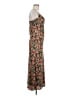 FLORET STUDIOS 100% Polyester Floral Brown Casual Dress Size M - photo 4