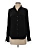 J.Crew 100% Silk Black Long Sleeve Silk Top Size 4 - photo 1