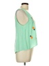 Dainty Hooligan 100% Polyester Green Sleeveless Blouse Size L - photo 4