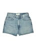 Topshop 100% Cotton Blue Denim Shorts Size 6 - photo 1