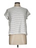 Universal Thread 100% Cotton Stripes Silver Short Sleeve T-Shirt Size L - photo 1