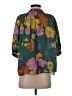 Current Air 100% Polyester Green 3/4 Sleeve Blouse Size S - photo 2