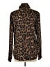 Unbranded Animal Print Brown Long Sleeve Blouse Size L - photo 2