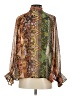Dress Forum 100% Polyester Orange Long Sleeve Blouse Size S - photo 2