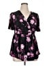 Torrid Black Short Sleeve Blouse Size 1X Plus (1) - photo 1