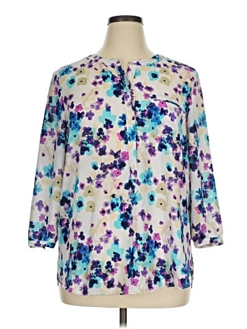 Not Your Daughter's Jeans 3/4 Sleeve Blouse (view 1)