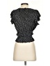 Zara Black Short Sleeve Blouse Size S - photo 2