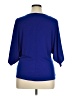 Bold Elements Blue 3/4 Sleeve Blouse Size XL - photo 2