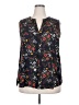Papermoon 100% Polyester Black Sleeveless Blouse Size 2X - photo 1