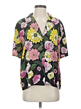 Johnny Was Short Sleeve Silk Top