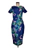 Alexia Admor 100% Polyester Print Blue Cocktail Dress Size M - photo 1