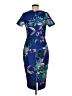 Alexia Admor 100% Polyester Print Blue Cocktail Dress Size M - photo 2