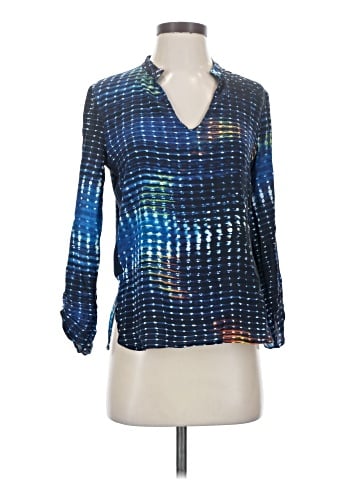 Nell 3/4 Sleeve Silk Top (view 1)