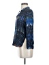 Nell 100% Silk Blue 3/4 Sleeve Silk Top Size S - photo 5