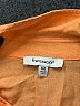 Francesca's Color Block Orange Short Sleeve Button-Down Shirt Size M - photo 7