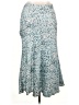 Cider 100% Polyester Print Teal Casual Skirt Size XL - photo 2