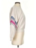 Hippie Rose Color Block Ivory Tan Sweatshirt Size XS - photo 4