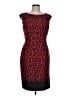 Marvin Richards Graphic Red Cocktail Dress Size 10 - photo 1