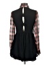 Millau Plaid Black Long Sleeve Blouse Size S - photo 2