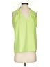 Diane von Furstenberg 100% Polyester Green Sleeveless Blouse Size P (petite) - photo 1