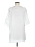 Suzanne Betro 100% Polyester White Short Sleeve Blouse Size M - photo 2