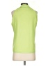 Diane von Furstenberg 100% Polyester Green Sleeveless Blouse Size P (petite) - photo 2