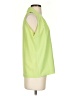 Diane von Furstenberg 100% Polyester Green Sleeveless Blouse Size P (petite) - photo 4