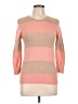 Moth Color Block Pink Pullover Sweater Size L - photo 1