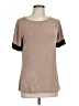 Sarin Mathews Tan Short Sleeve Top Size L - photo 1