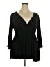 Assorted Brands Black 3/4 Sleeve Blouse Size 2X - photo 1