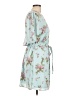 Sage Collective 100% Polyester Floral Blue Casual Dress Size 12 - photo 4