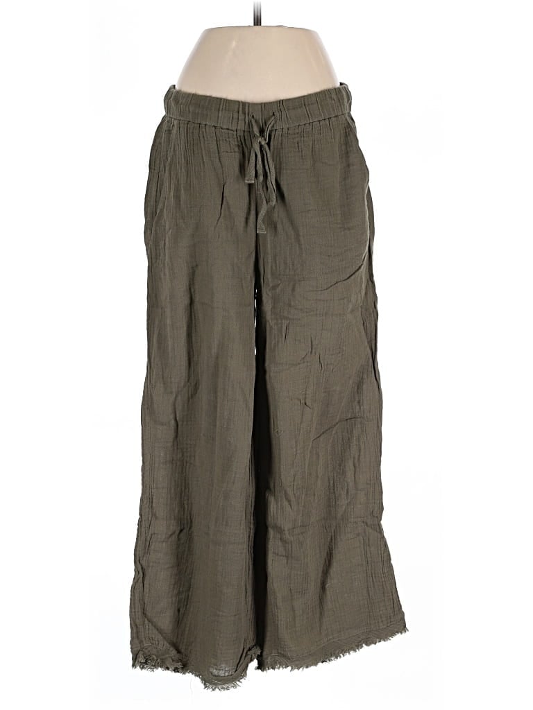 Pre-owned Eileen Fisher Cargo Pants In Green