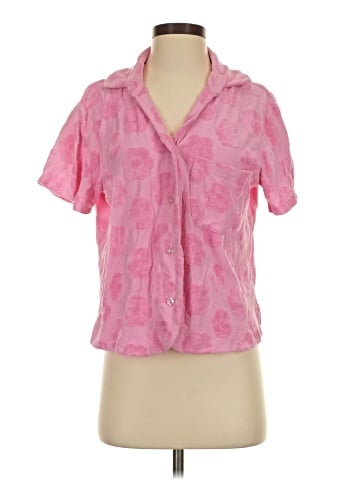 Frankies Bikinis Short Sleeve Blouse (view 1)