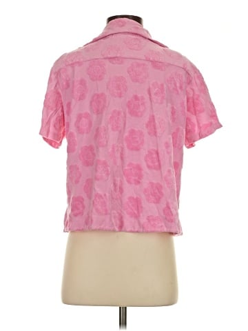 Frankies Bikinis Short Sleeve Blouse (view 2)