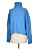 H&M Solid Blue Turtleneck Sweater Size S - photo 1
